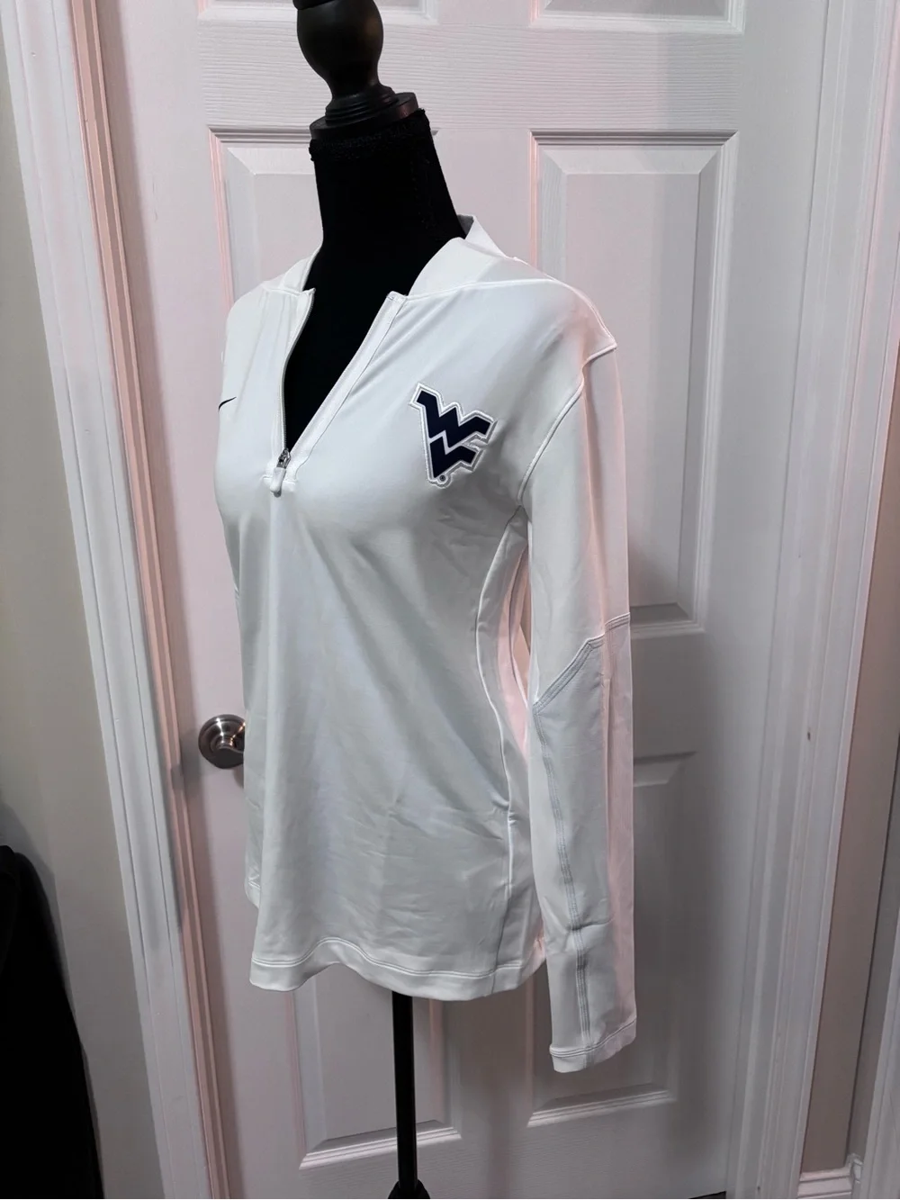 Nike White WV Football Jersey Pullover